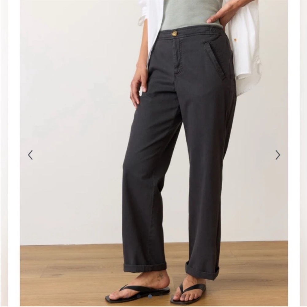 Marine Layer Saturday Pants Medium washed black casual mid rise neutral pockets